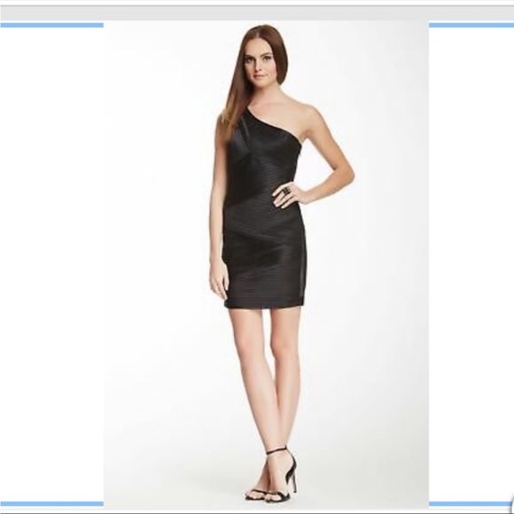 BCBG Maxazria Eden dress, black satin like material, size 2 - Picture 3 of 12